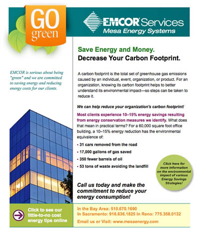 Save Energy and Money. Decrease Your Carbon Footprint.